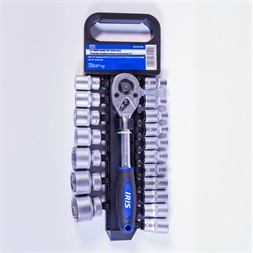 IRIS TOOLS SS-019-020 19 darabos dugókulcs készlet racsnis karral 1/2