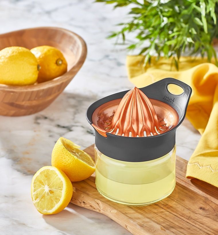 IRIS citrom facsaró tartállyal 300ml, zöld, narancs vagy citromsárga színű HN-1901