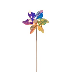 IRIS dekor műanyag szélforgó multicolor 9x28cm