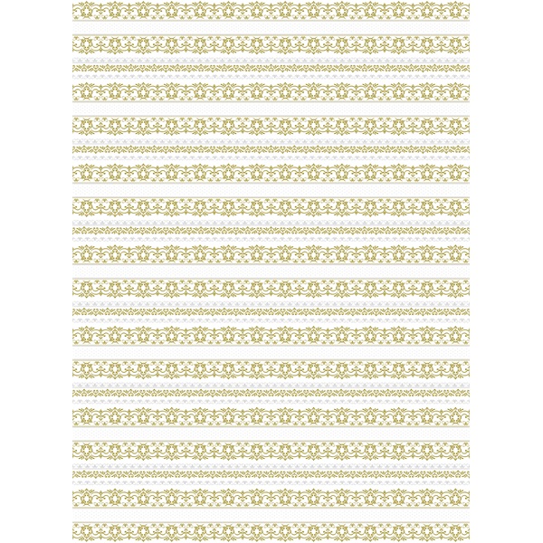 IRIS tekercses csomagoló fényes papír, henger, arany/ezüst, különböző mintákkal, 200x70cm, 60g/m2