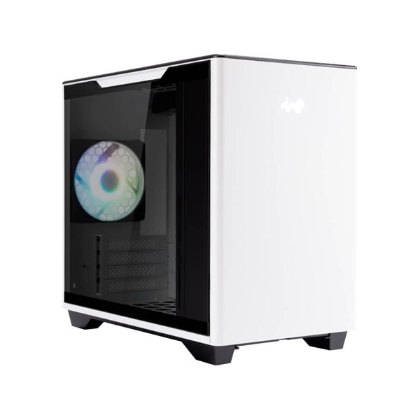 InWin A3 táp nélküli ablakos MT Mini Tower számítógépház fehér