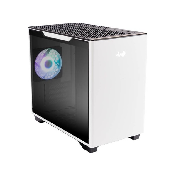 InWin A3 táp nélküli ablakos MT Mini Tower számítógépház fehér