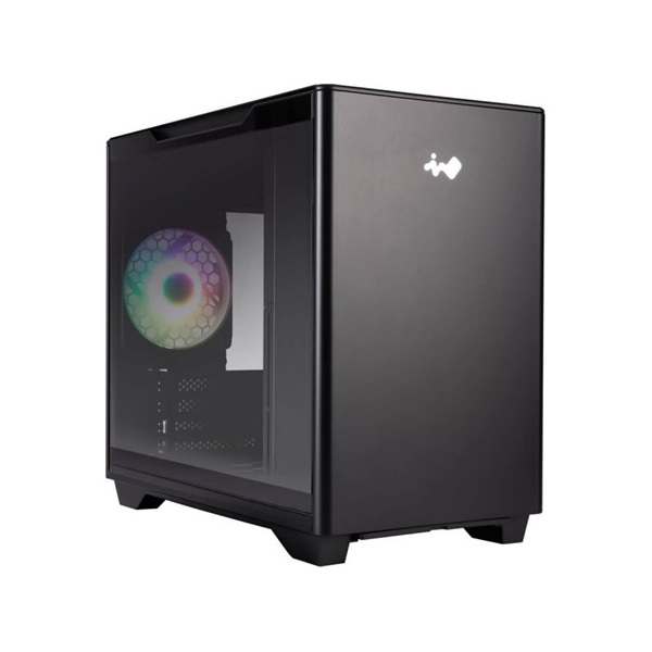 InWin A3 táp nélküli ablakos MT Mini Tower számítógépház fekete