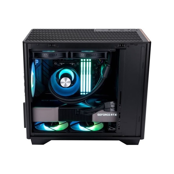 InWin A3 táp nélküli ablakos MT Mini Tower számítógépház fekete