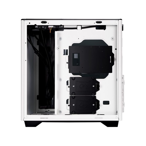 InWin A5 táp nélküli ablakos Mid Tower számítógépház fehér