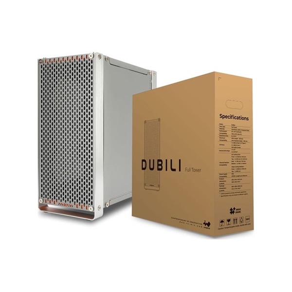 InWin DUBILI Assembled táp nélküli ablakos Full Tower számítógépház szürke