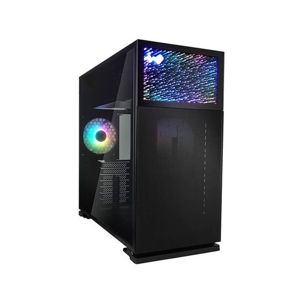 InWin N127 táp nélküli ablakos Mid Tower számítógépház fekete