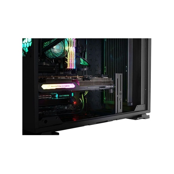 InWin N127 táp nélküli ablakos Mid Tower számítógépház fekete