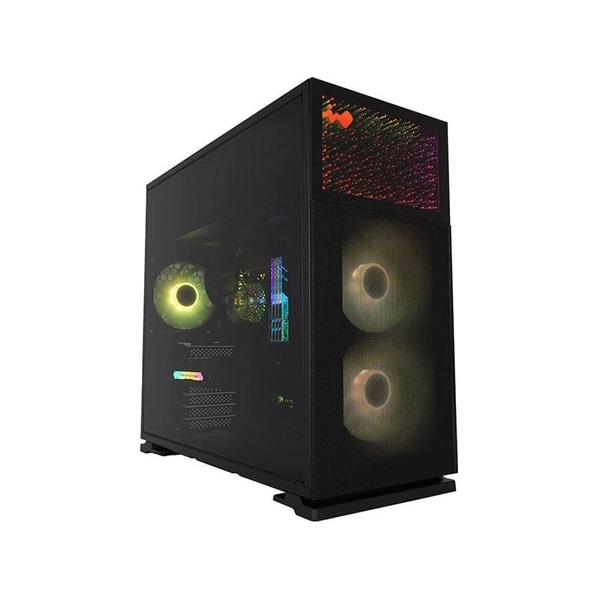 InWin N127 táp nélküli ablakos Mid Tower számítógépház fekete