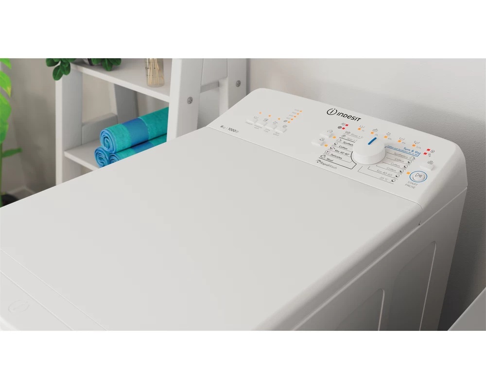 Indesit BTW L60300 EE/N fehér, felültöltős, max.1000ford., 6 kg, mosógép