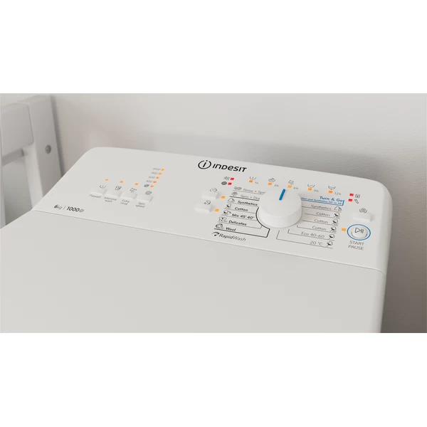 Indesit BTW L60400 EE/N fehér, felültöltős, max.1000ford., 6 kg, mosógép