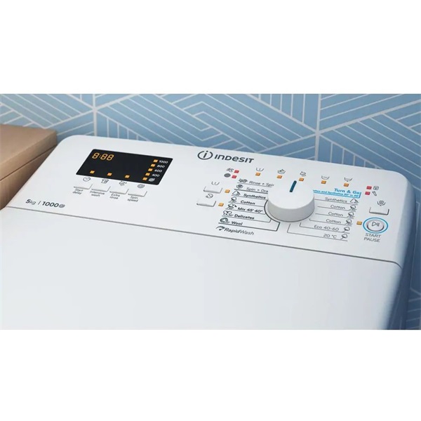 Indesit BTW S50400 EU N 5 kg felültöltős mosógép