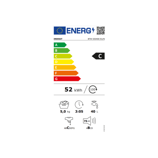 Indesit BTW S50400 EU N 5 kg felültöltős mosógép