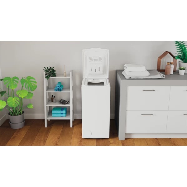 Indesit BTW S60400 EU/N fehér, felültöltős, max.1000ford., 6 kg, mosógép (Újszerű)