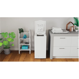 Indesit BTW S60400 EU/N fehér, felültöltős, max.1000ford., 6 kg, mosógép (Újszerű)