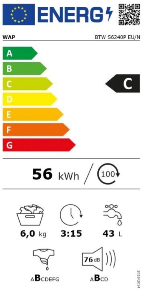 Indesit BTW S6240P EU/N fehér, felültöltős, max.1200ford., 6 kg, mosógép