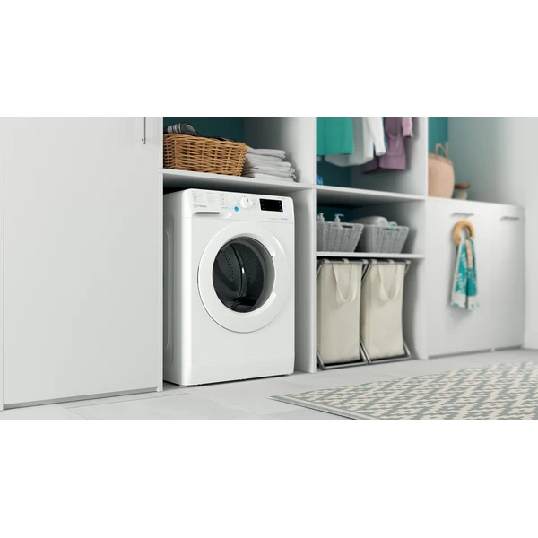 Indesit BWE 81285X W EE N fehér, elöltöltős, max.1200ford., 8 kg, mosógép