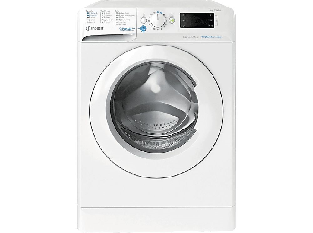 Indesit BWE 81295X WV EE fehér, elöltöltős, max.1200ford., 8 kg, mosógép