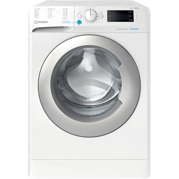 Indesit BWE 91485X WS EU N fehér, elöltöltős, max.1400ford., 9 kg, mosógép