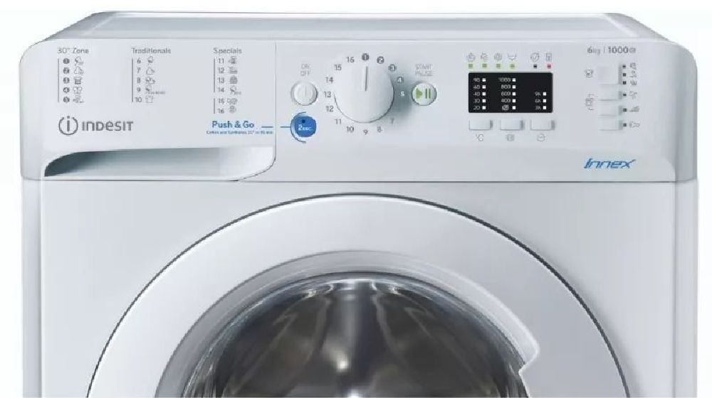 Indesit BWSA 61294 W EU N fehér, elöltöltős, keskeny, max.1200ford., 6 kg, mosógép