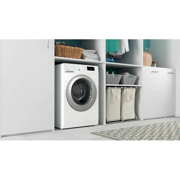 Indesit BWSE 81295X WSV EE fehér, elöltöltős, keskeny, max.1200ford., 8 kg, mosógép