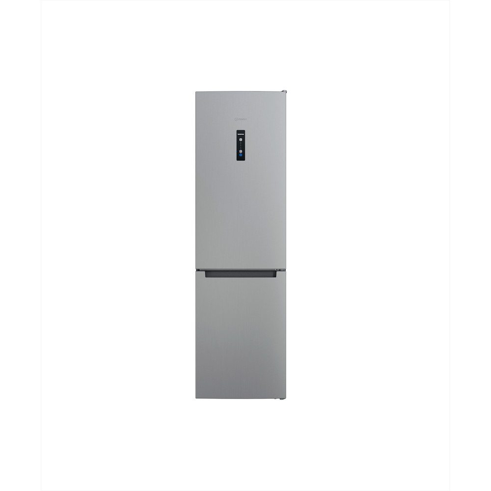 Indesit INFC9 TO32X inox, alulfagyasztós, Hűtő:263L, Fagyasztó:104L, Total No frost hűtőszekrény