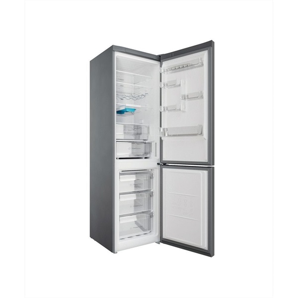 Indesit INFC9 TO32X inox alulfagyasztós hűtőszekrény (Használt - B)