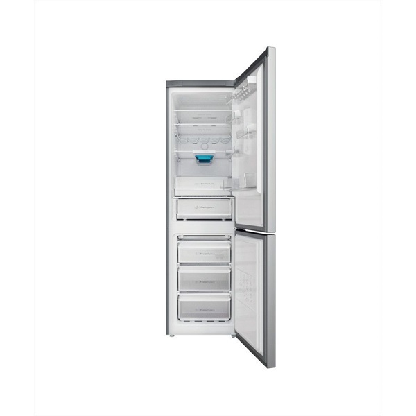 Indesit INFC9 TO32X inox alulfagyasztós hűtőszekrény (Használt - B)