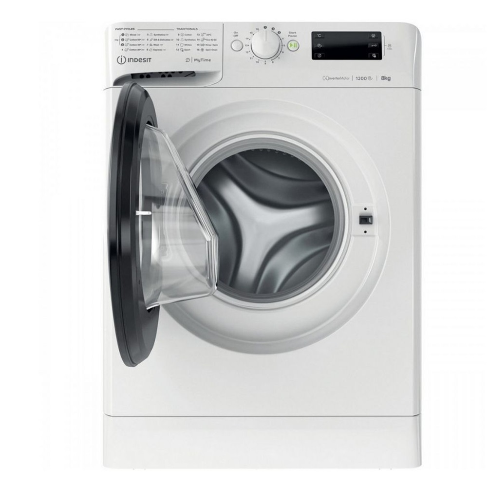 Indesit MTWE 81283WK EE fehér, elöltöltős, max.1200ford., 8 kg, mosógép