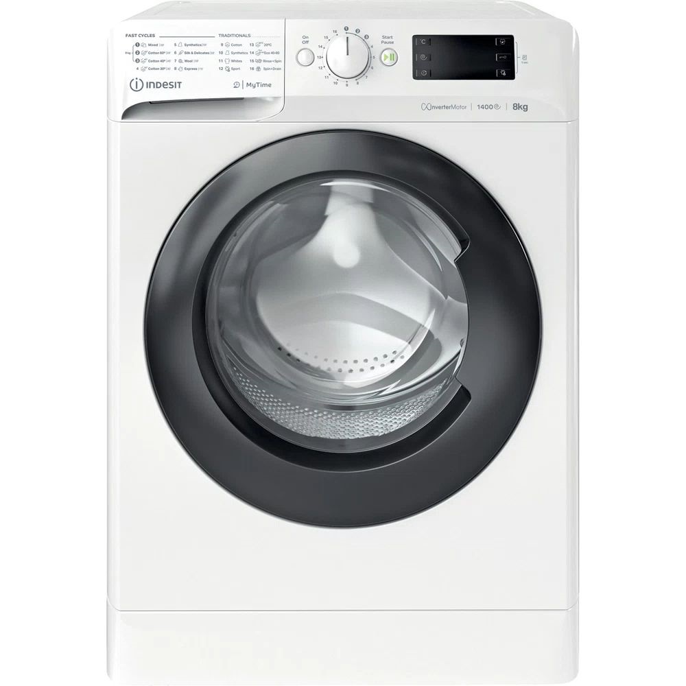 Indesit MTWE 81484 WK EE fehér, elöltöltős, max.1400ford., 8 kg, mosógép
