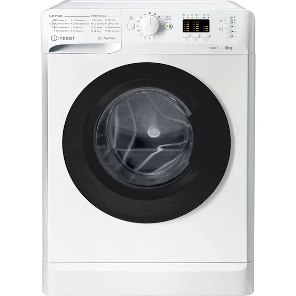Indesit MTWSA 61252 WK EE fehér, elöltöltős, keskeny, max.1200ford., 6 kg, mosógép