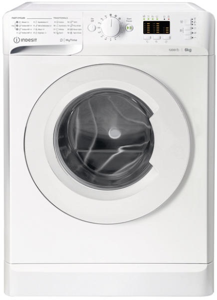 Indesit MTWSA 61252 W EE fehér, elöltöltős, keskeny, max.1200ford., 6 kg, mosógép