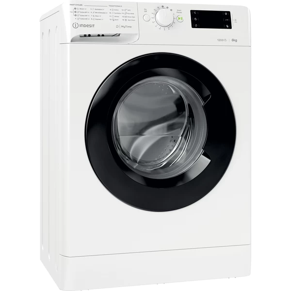 Indesit MTWSE 61252 WK EE fehér, elöltöltős, keskeny, max.1200ford., 6 kg, mosógép
