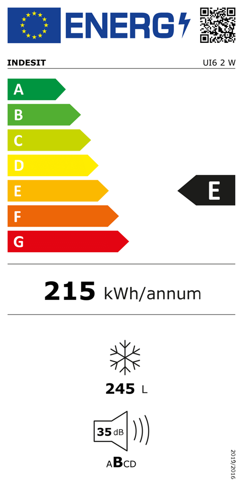 Indesit UI6 2 W fehér, egyajtós, Fagyasztó:245L, fagyasztószekrény