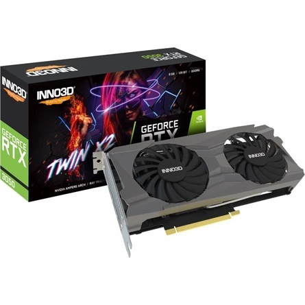 Inno3D GeForce RTX 3050 Twin X2 8GB GDDR6 128-bit grafikus kártya