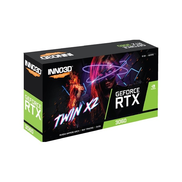 Inno3D GeForce RTX 3060 Twin X2 8GB GDDR6 128-bit grafikus kártya