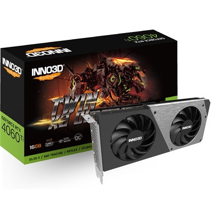 Inno3D GeForce RTX 4060 Ti Twin X2 OC 16GB GDDR6 128-bit grafikus kártya