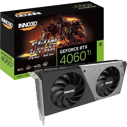 Inno3D GeForce RTX 4060 Ti Twin X2 OC 8GB GDDR6 128-bit grafikus kártya