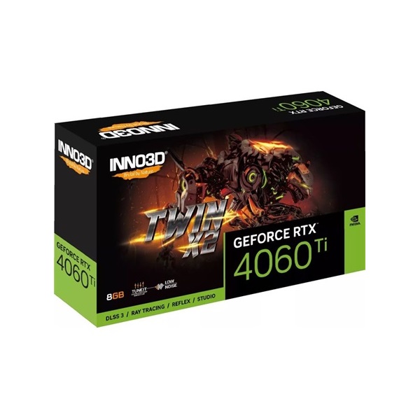 Inno3D GeForce RTX 4060 Ti Twin X2 nVidia 8GB GDDR6 128bit PCIe videókártya