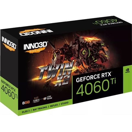 Inno3D GeForce RTX 4060 Ti Twin X2 nVidia 8GB GDDR6 128bit PCIe videókártya