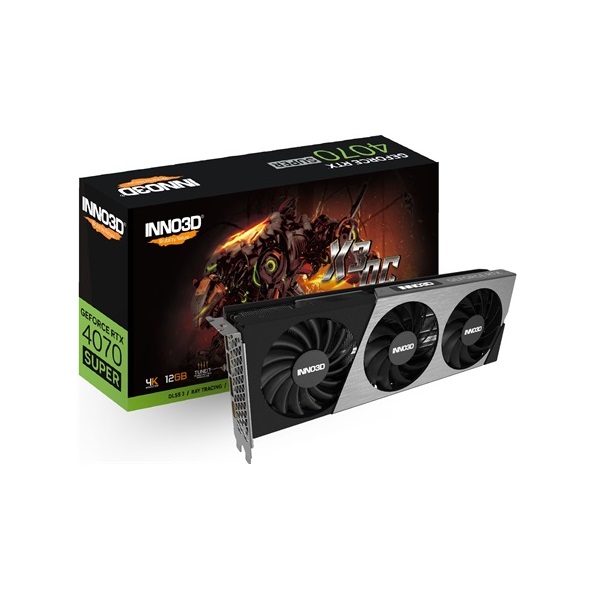 Inno3D GeForce RTX 4070 SUPER X3 OC nVidia 12GB GDDR6X 192bit PCIe videókártya