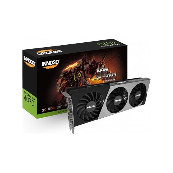 Inno3D GeForce RTX 4070 X3 OC nVidia 12GB GDDR6X 192bit PCIe videókártya