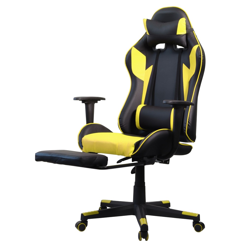 Iris GCH204BC_FT fekete / citromsárga gamer szék (Újszerű)