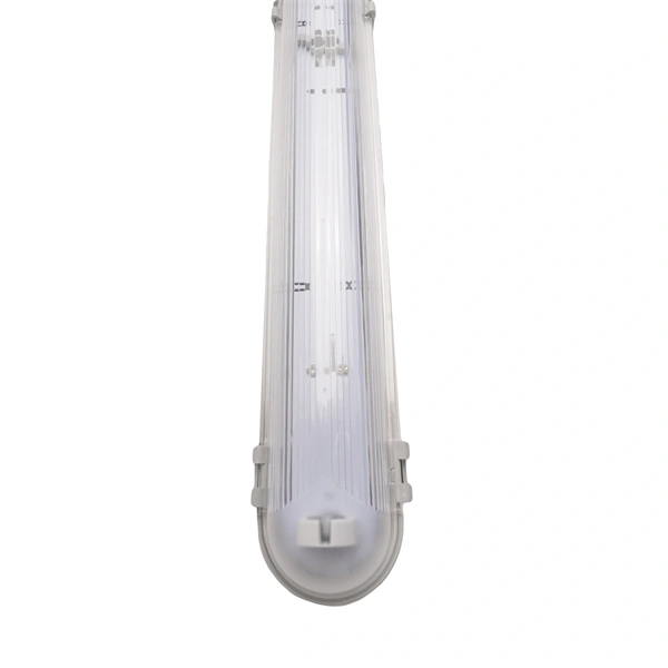 Iris Lighting JF258 T8 LED fénycsőre előkészített por- és páramentes lámpatest IP65 150cm fém békazárral (Újszerű)