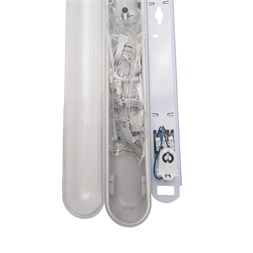 Iris Lighting JF258 T8 LED fénycsőre előkészített por- és páramentes lámpatest IP65 150cm fém békazárral