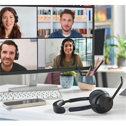 JABRA Evolve2 55 MS Stereo Bluetooth headset + töltőállomás