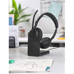 JABRA Evolve2 55 MS Stereo Bluetooth headset + töltőállomás