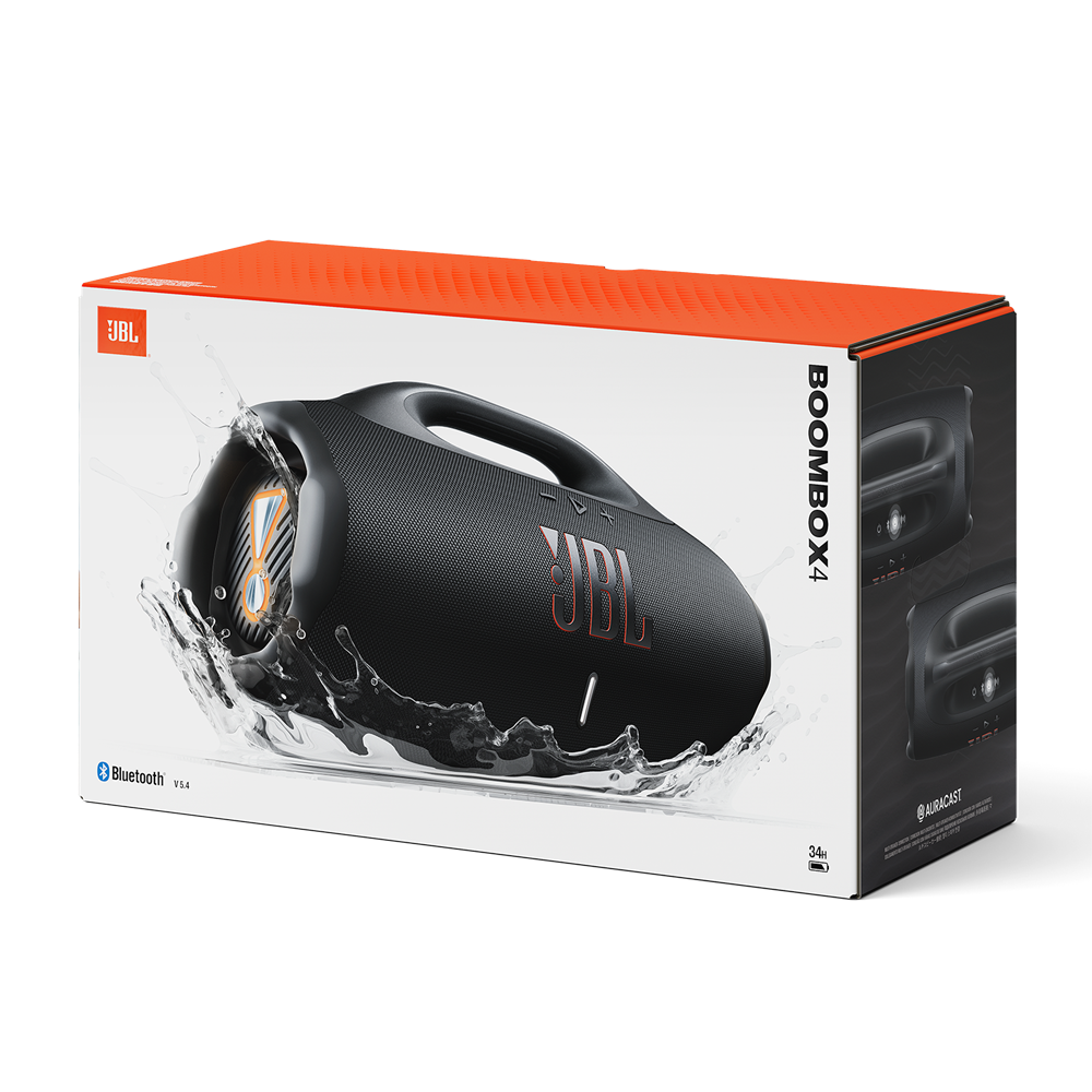 JBL Boombox 4 hordozható fekete Bluetooth hangszóró