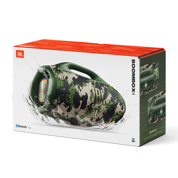 JBL Boombox 4 hordozható terepszínű Bluetooth hangszóró