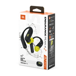 JBL Endurance PEAK 4 True Wireless Bluetooth fekete-lime sport fülhallgató
